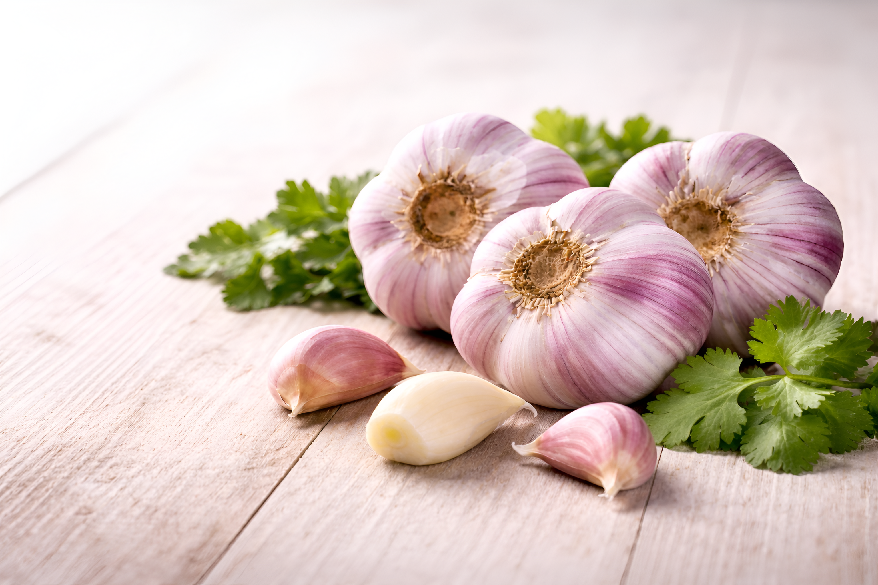 Fresh garlic from Chile